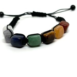 Real crystal stone adjustable bracelet